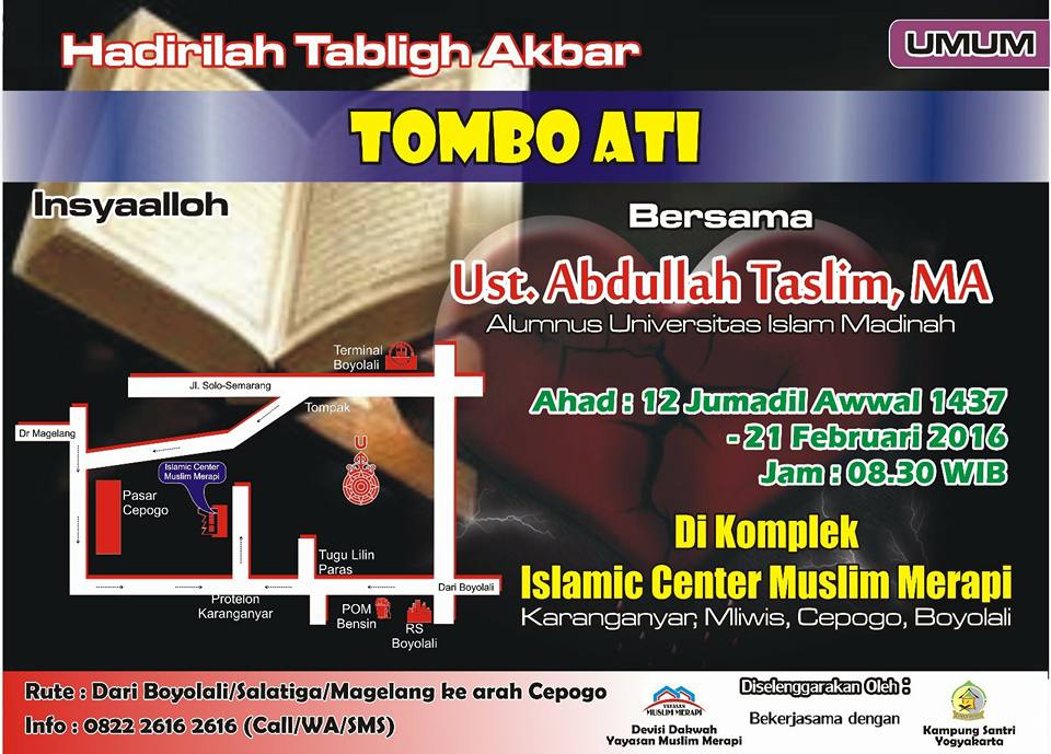 Tabligh Akbar - Tombo Ati - Muslim Merapi